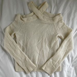 Anthropologie Off-Shoulder Knit Sweater